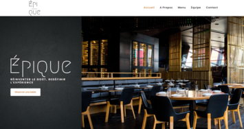 site internet pour un restaurant